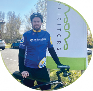 Local Lawyer Pledges to Cycle 400 Miles in May to Raise Money for Local Hospice